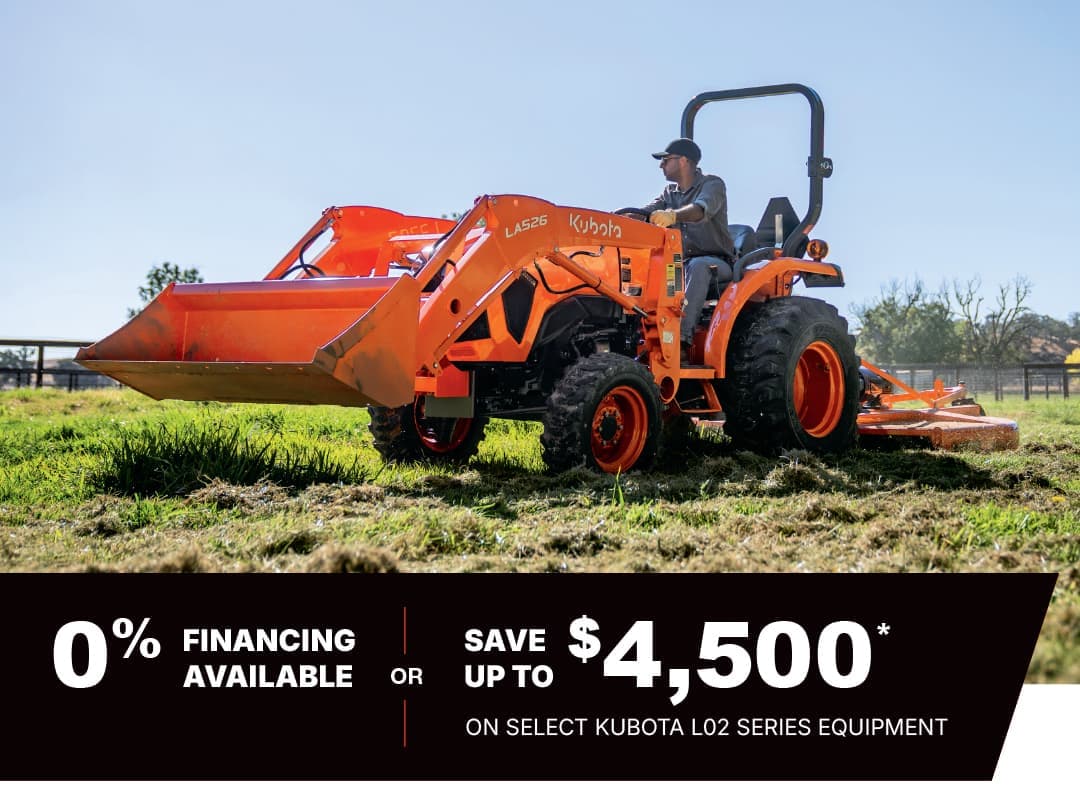 Save on Select L02 Series Tractors